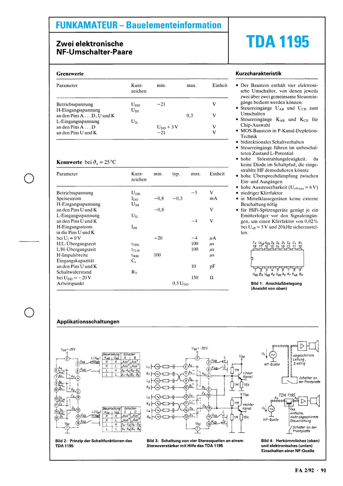 Datasheet TDA1195 Specification - ManualMachine.com