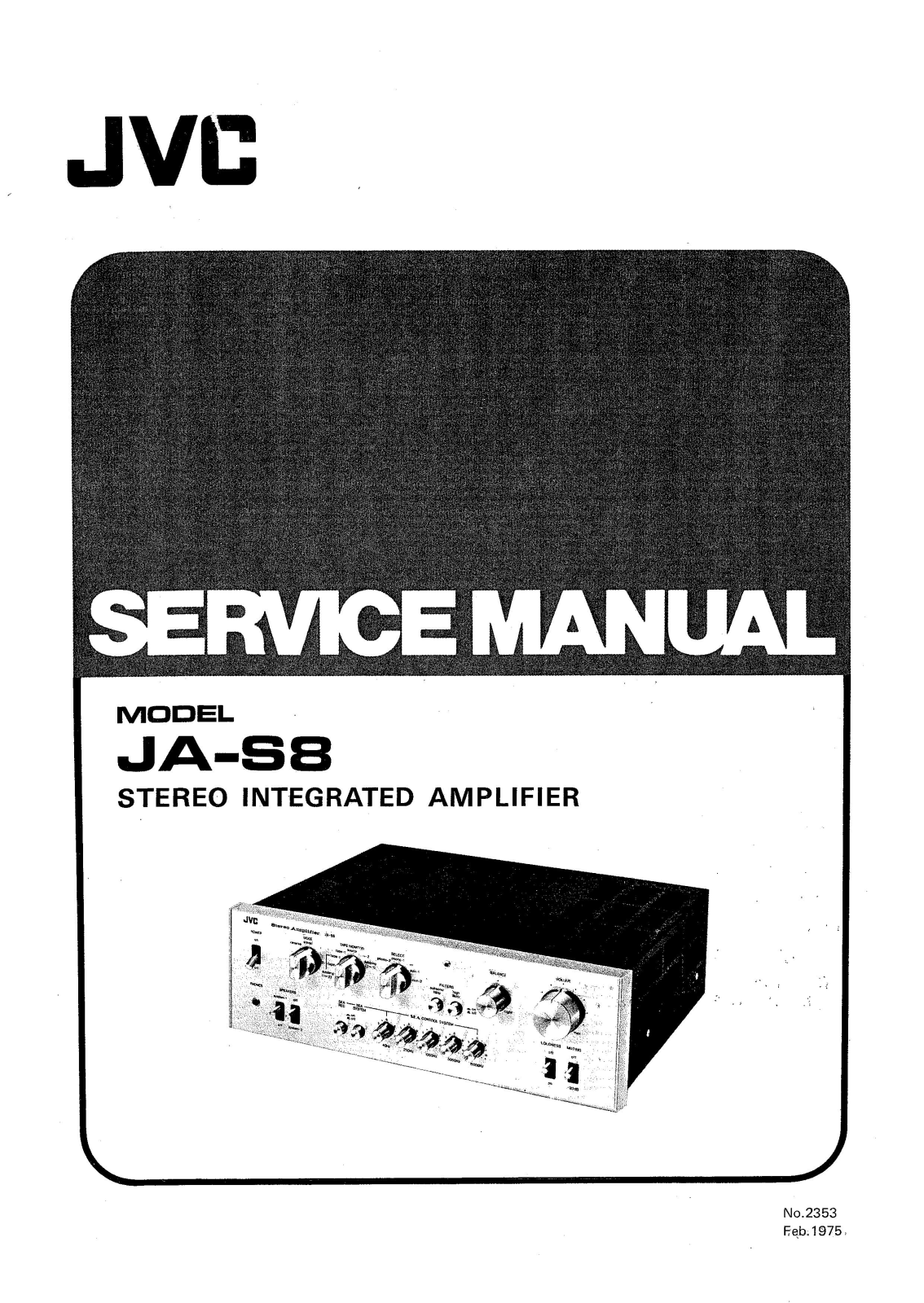 Jvc JA-S8 Service Manual