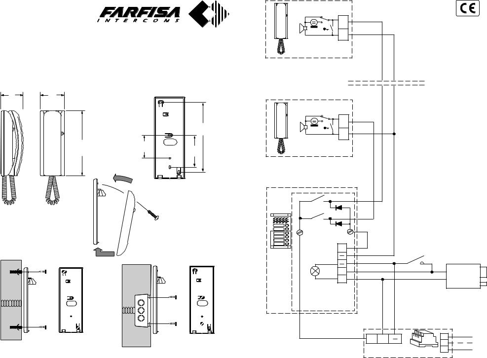 Farfisa PT511EW Wiring Diagram