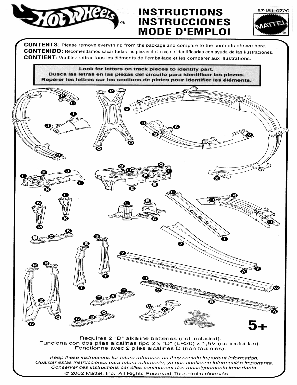 Fisher-Price 57451 Instruction Sheet