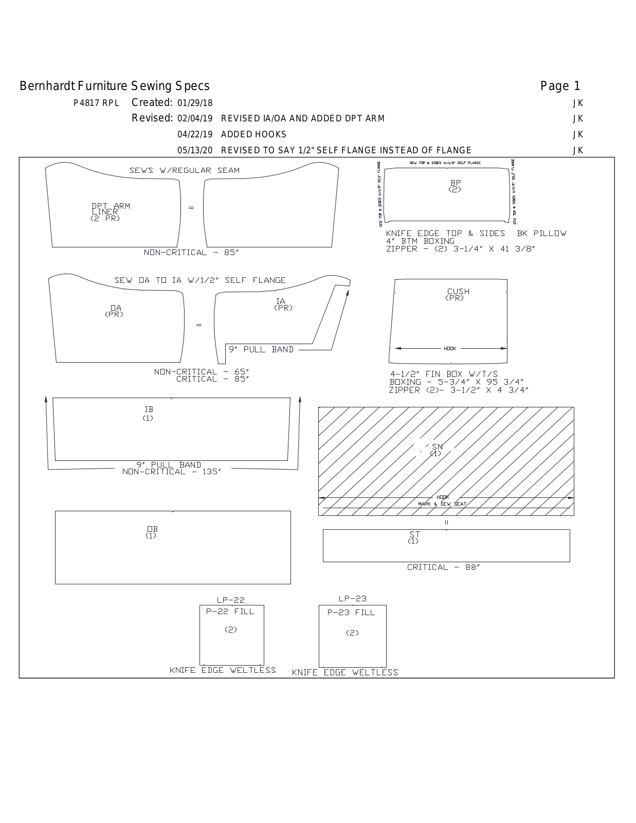 Bernhardt BHT10752 Specifications - ManualMachine.com