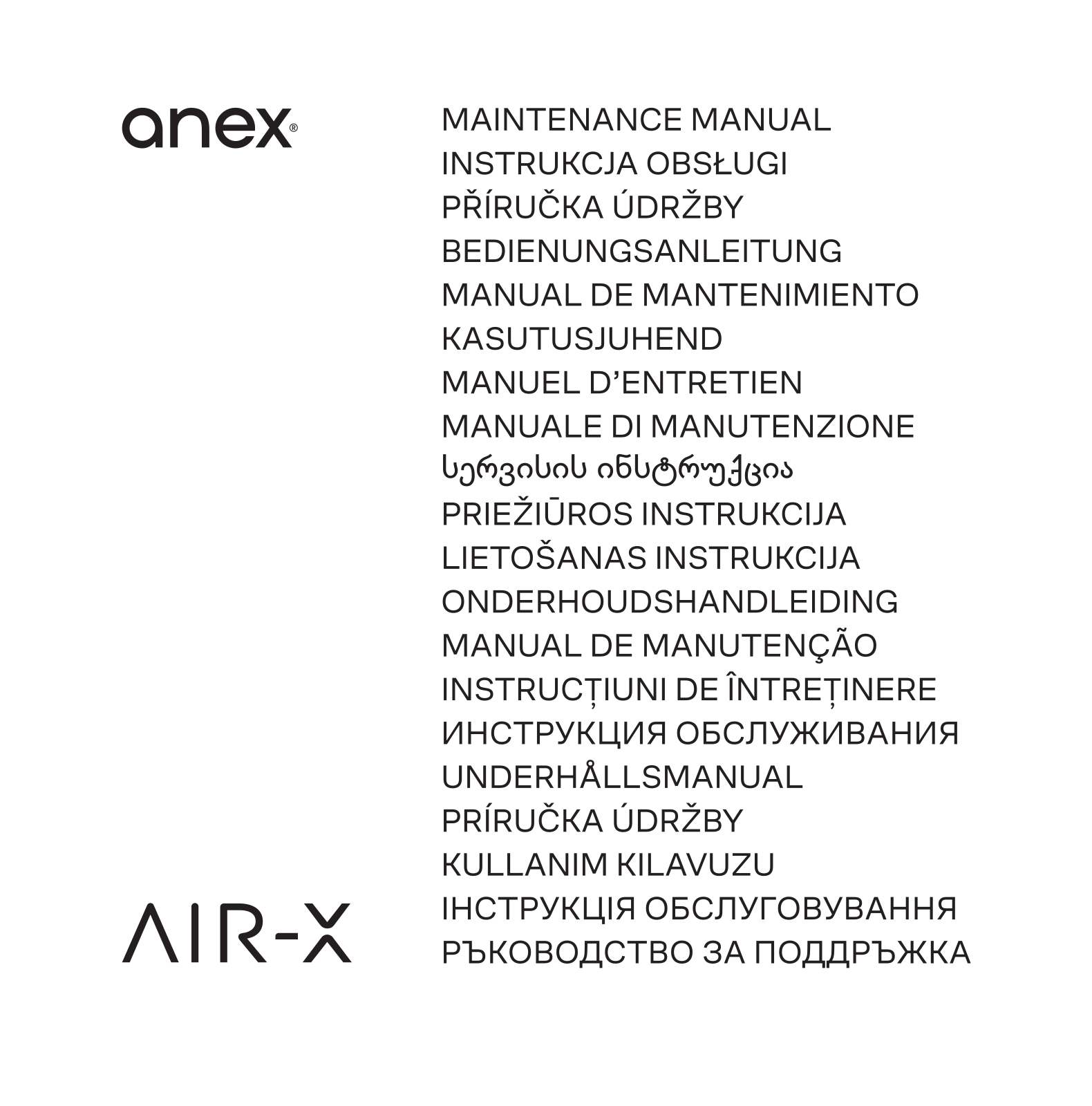 Anex Air-X User guide - ManualMachine.com