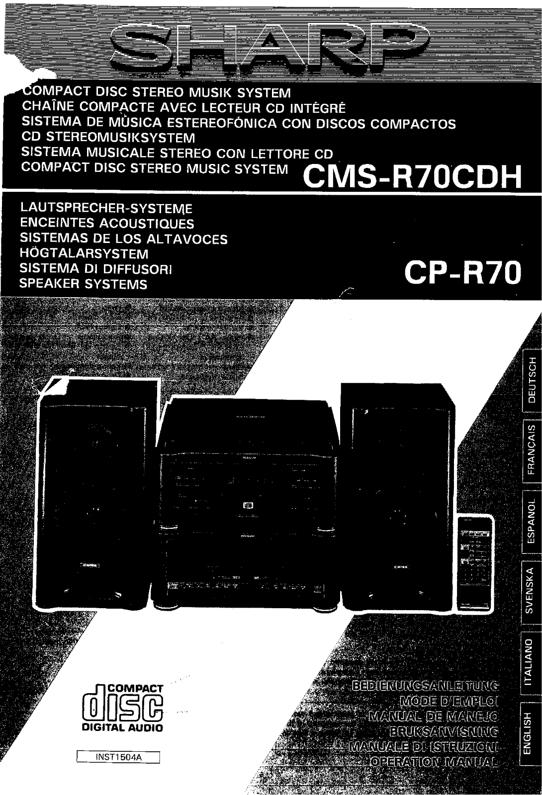 Sharp CP-R70 User Manual