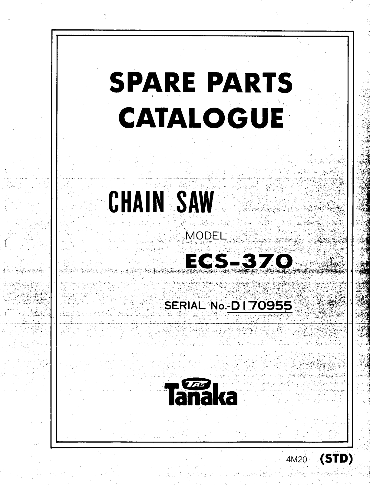 Tanaka ECS-370 User Manual