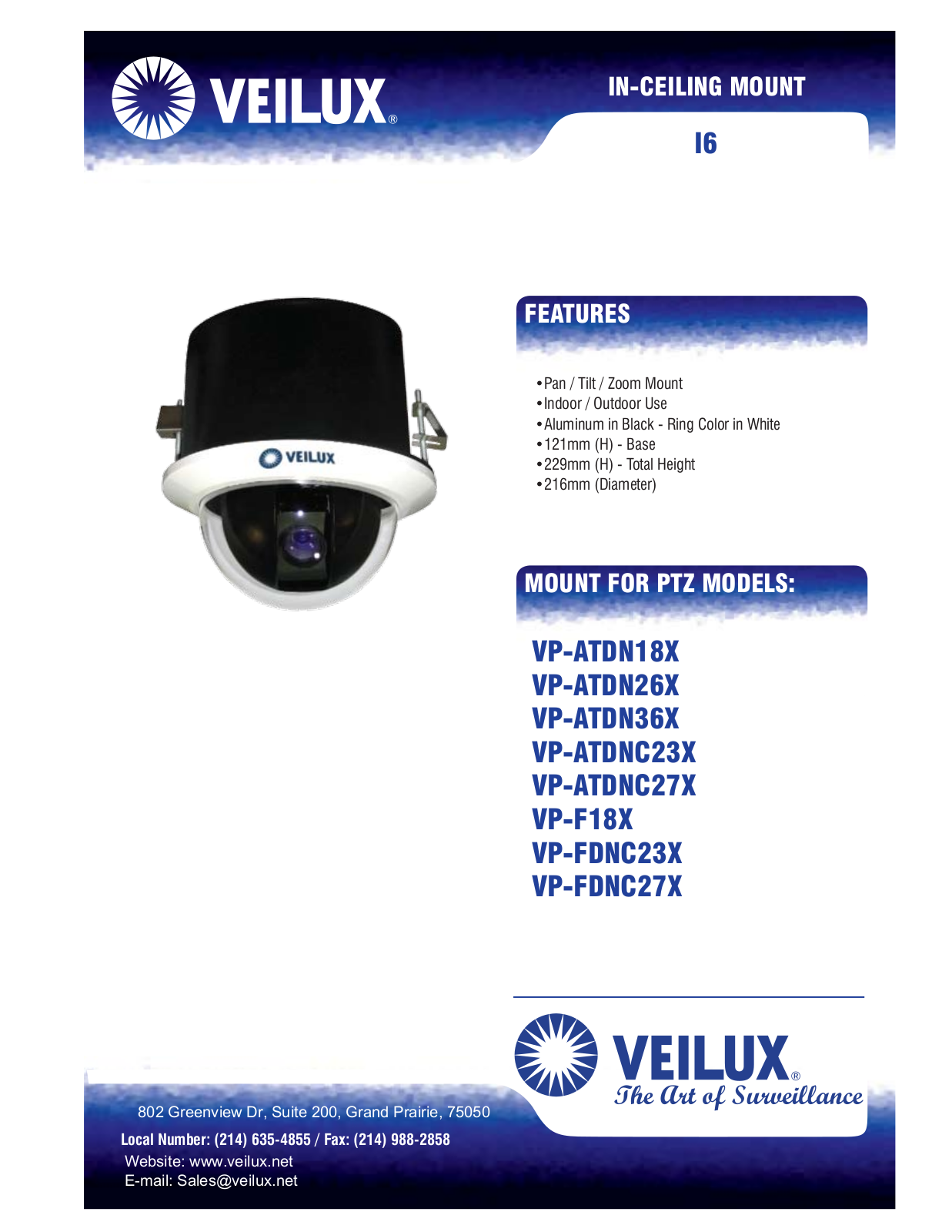 Veilux I6 Specsheet