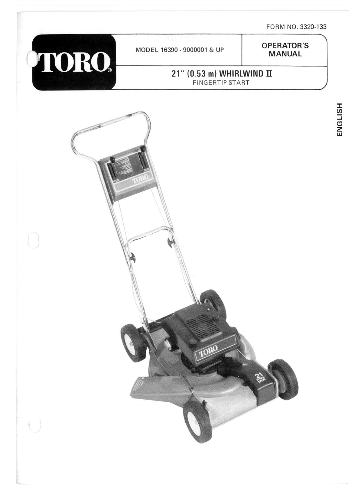 Toro 16390 Operator's Manual