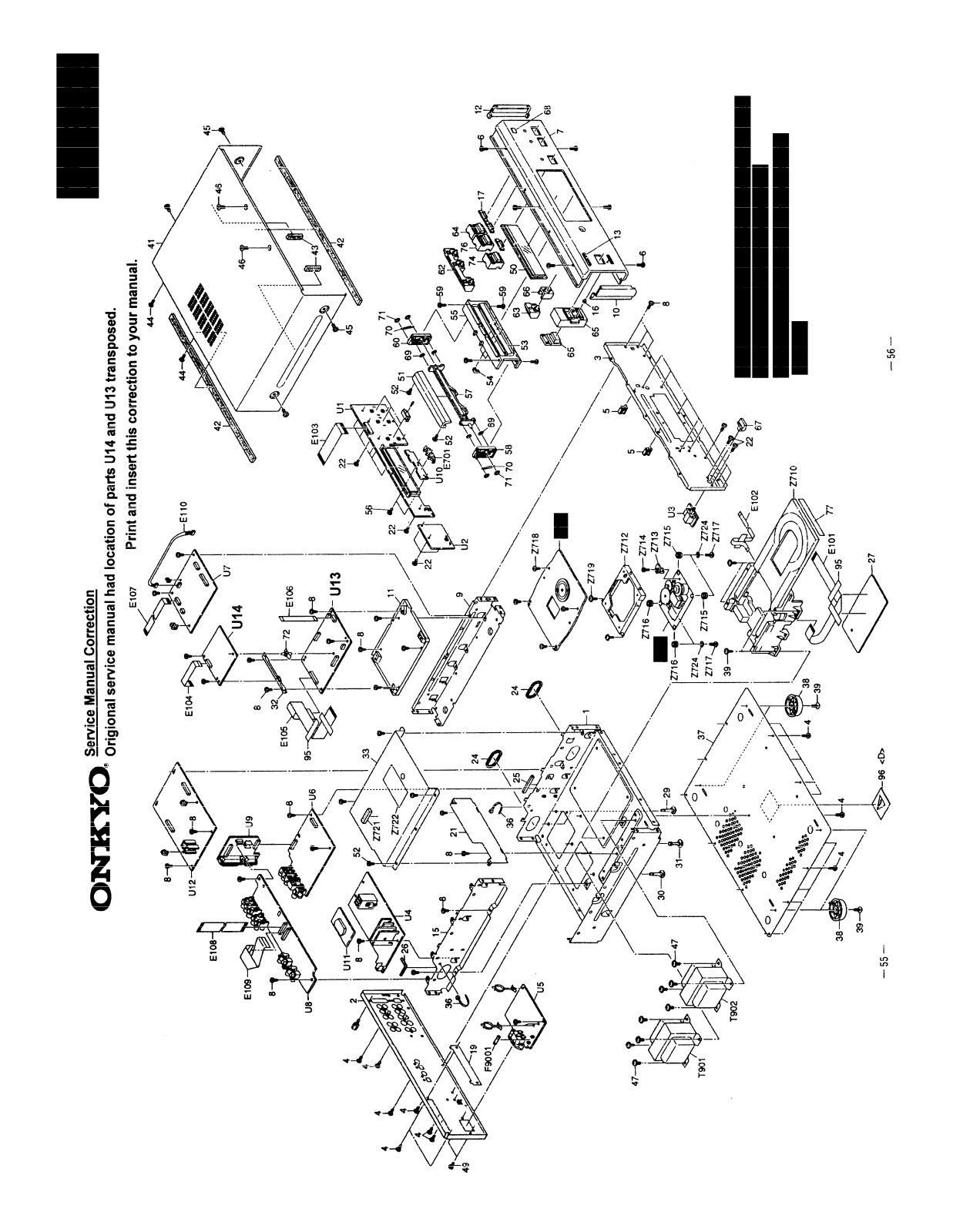 Onkyo DV S939SB P55 56 Service Manual