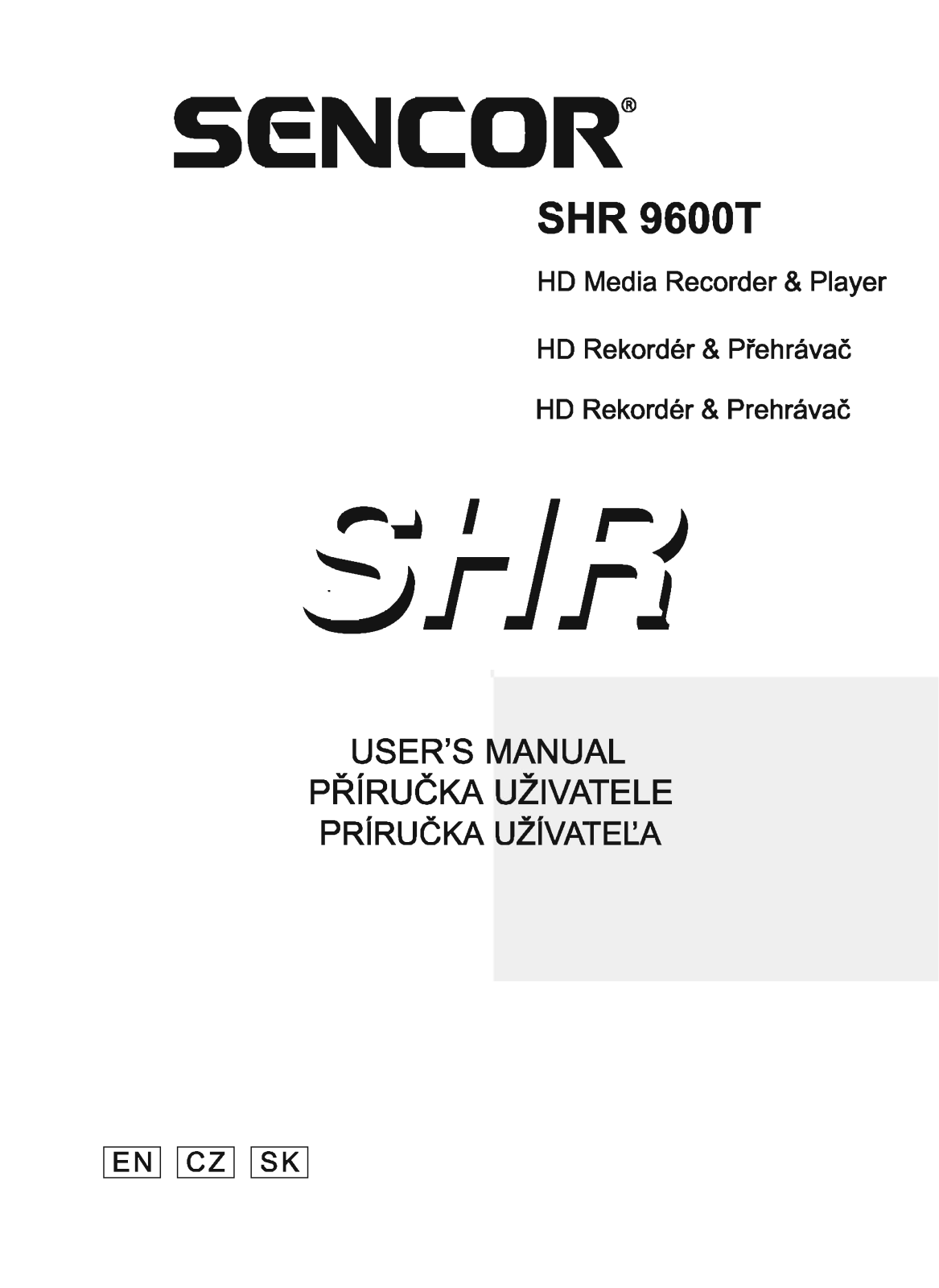 Sencor SHR 9600T User Manual