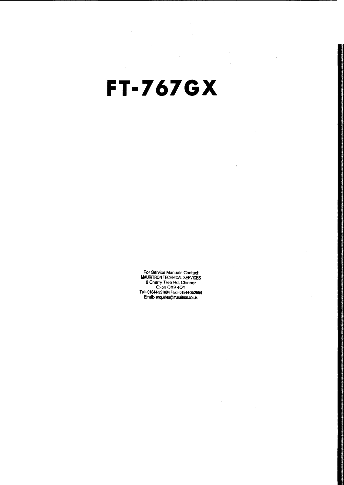 Yaesu ft 767gx schematic