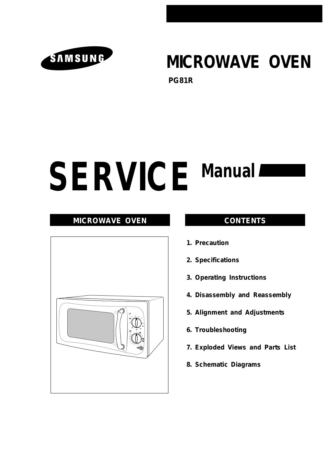 Samsung PG81R Service Manual