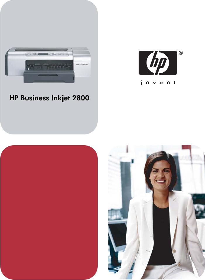 HP Business Inkjet 2800, Business Inkjet 2800dt, Business Inkjet 2800dtn User guide