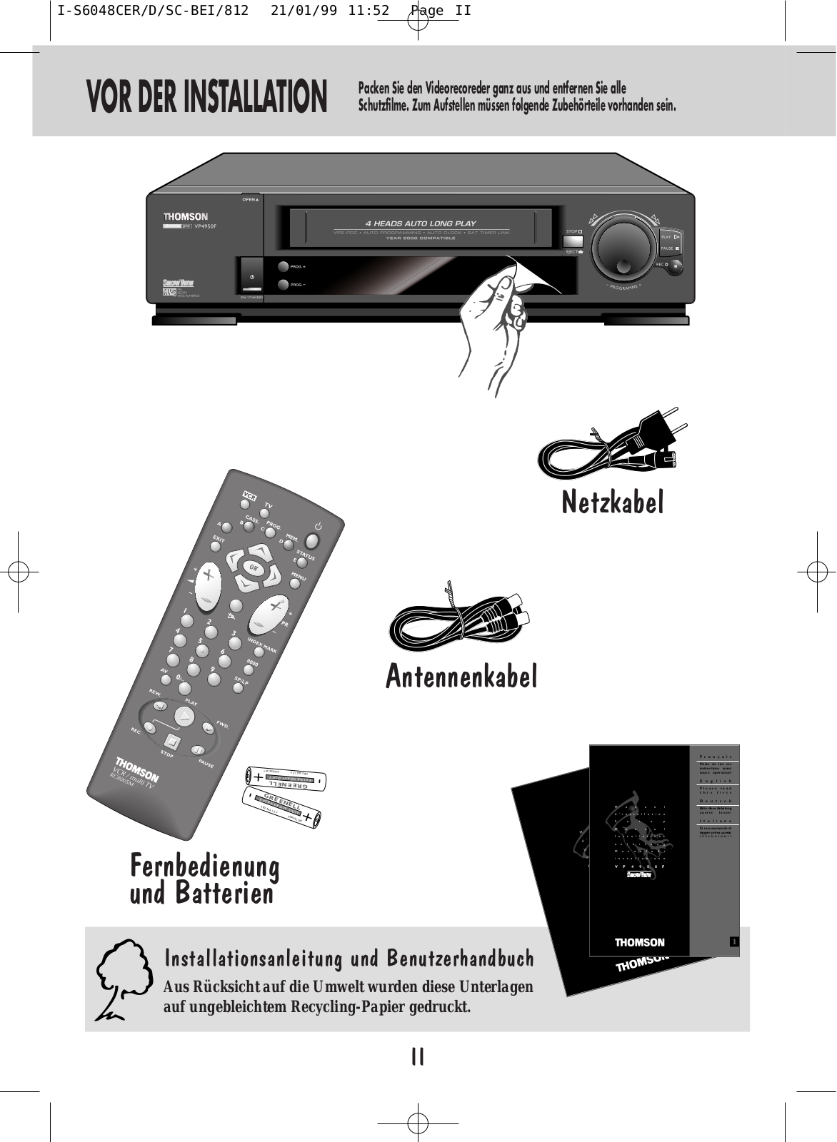 Thomson VP4950F User Manual