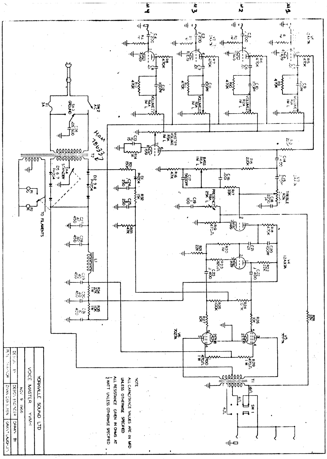 Yorkville yvm 1 schematic