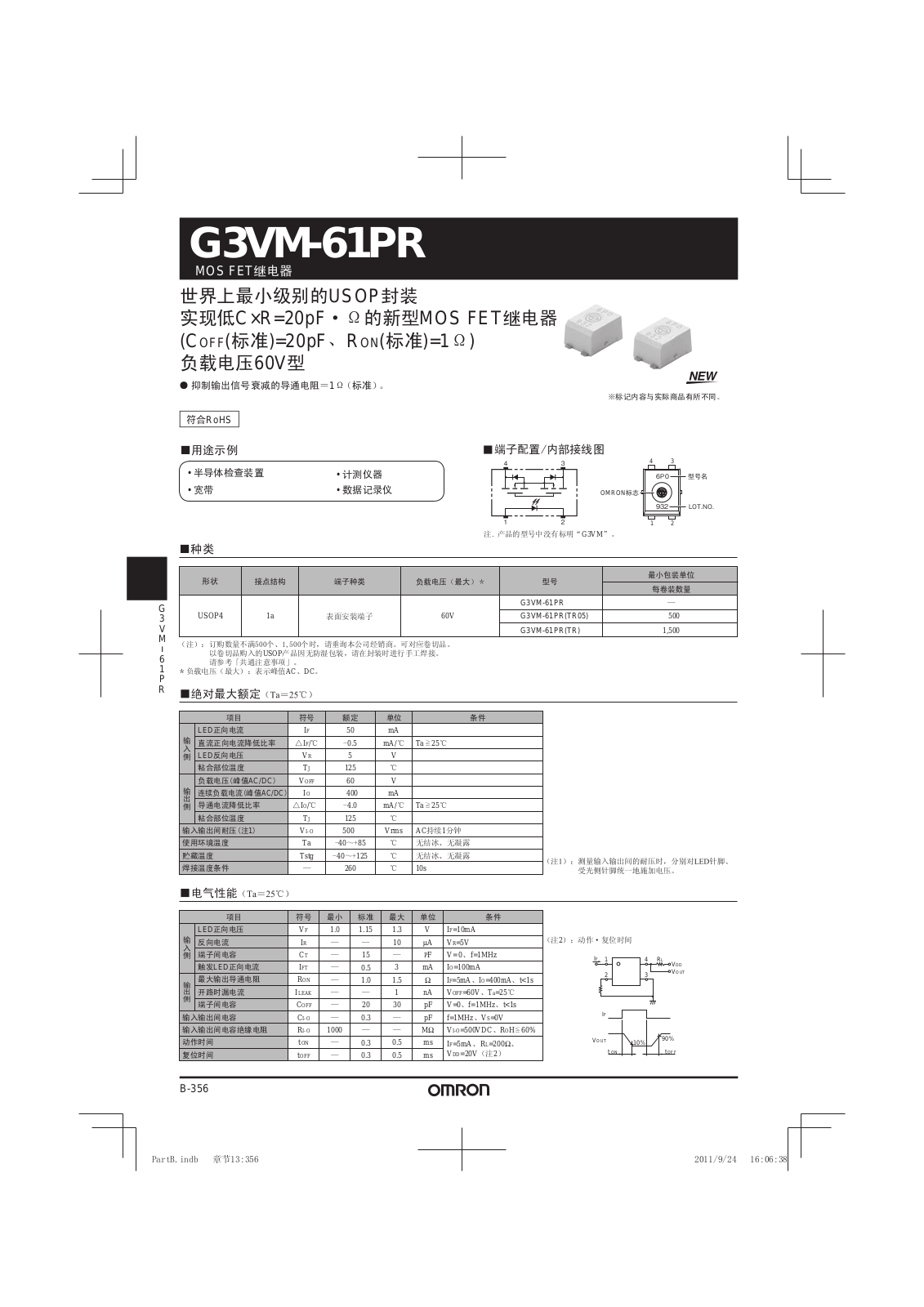 OMRON G3VM-61PR User Manual