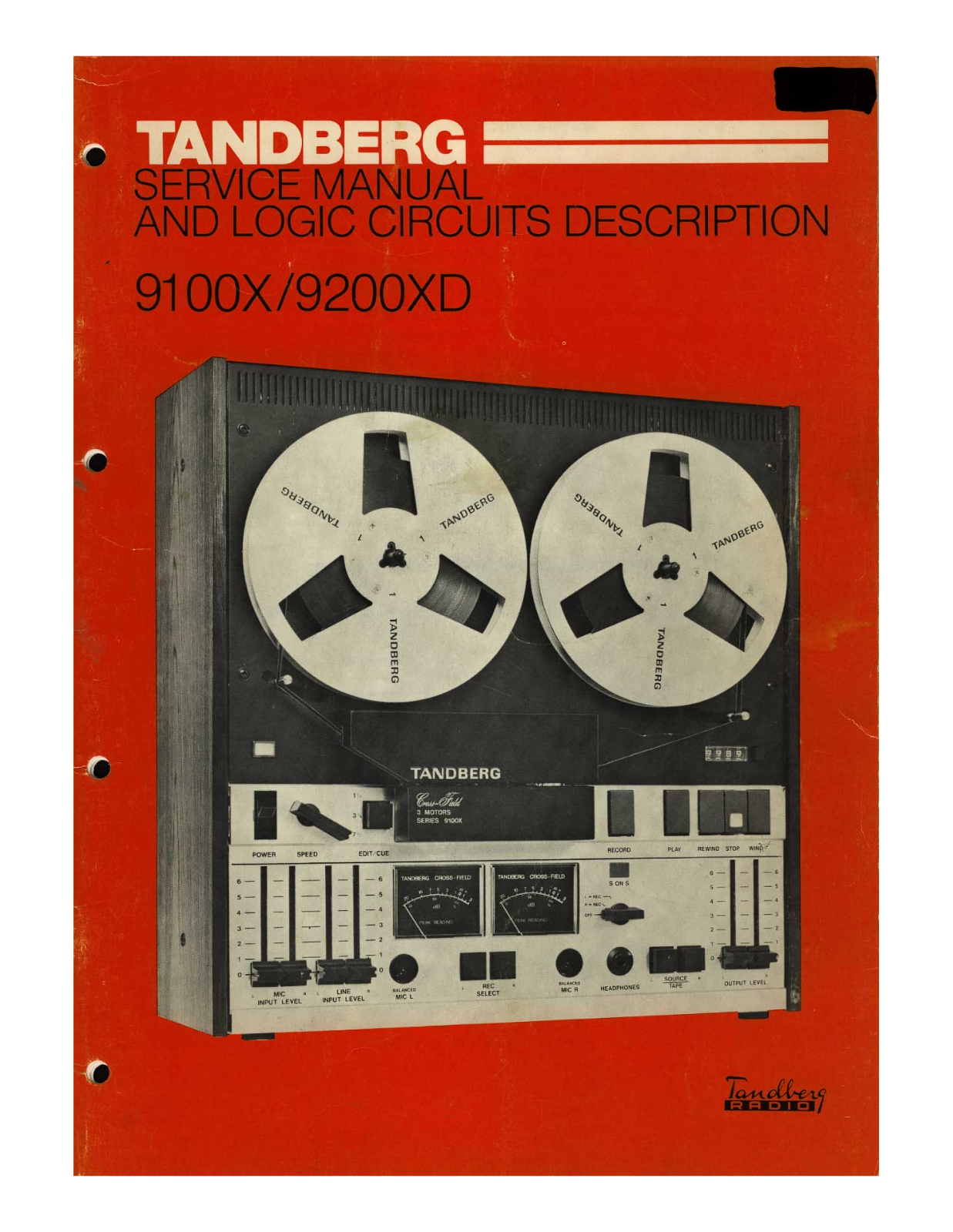 Tandberg 9100-X, 9200-XD Service manual