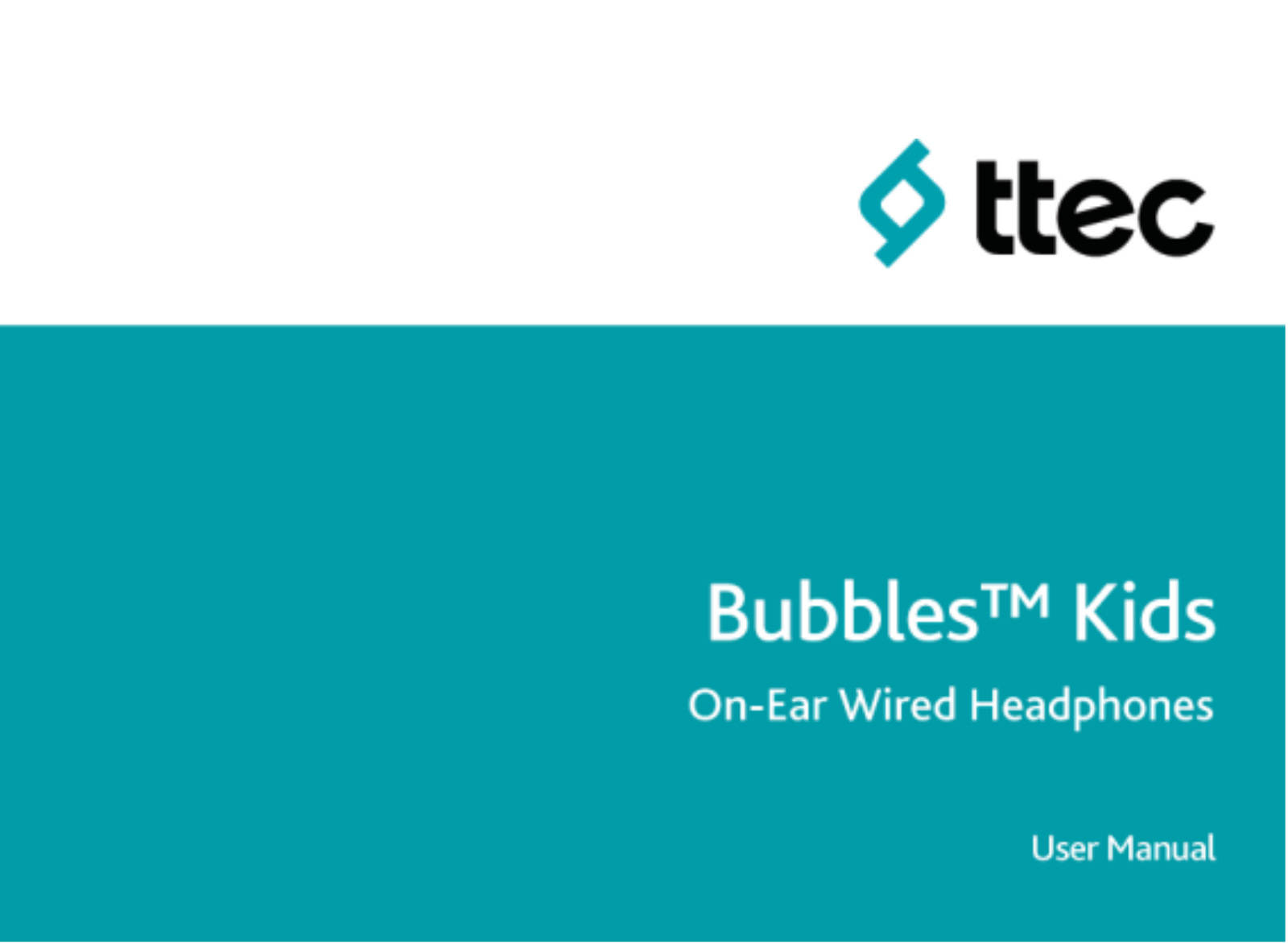 TTEC Bubbles Kids User Manual