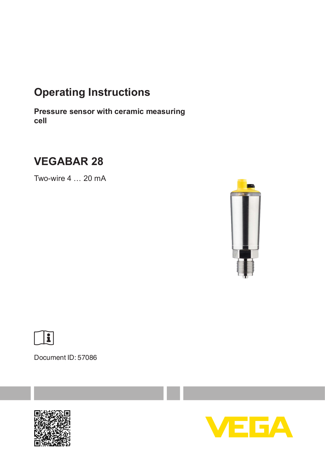 VEGA VEGABAR 28 Operating Instructions