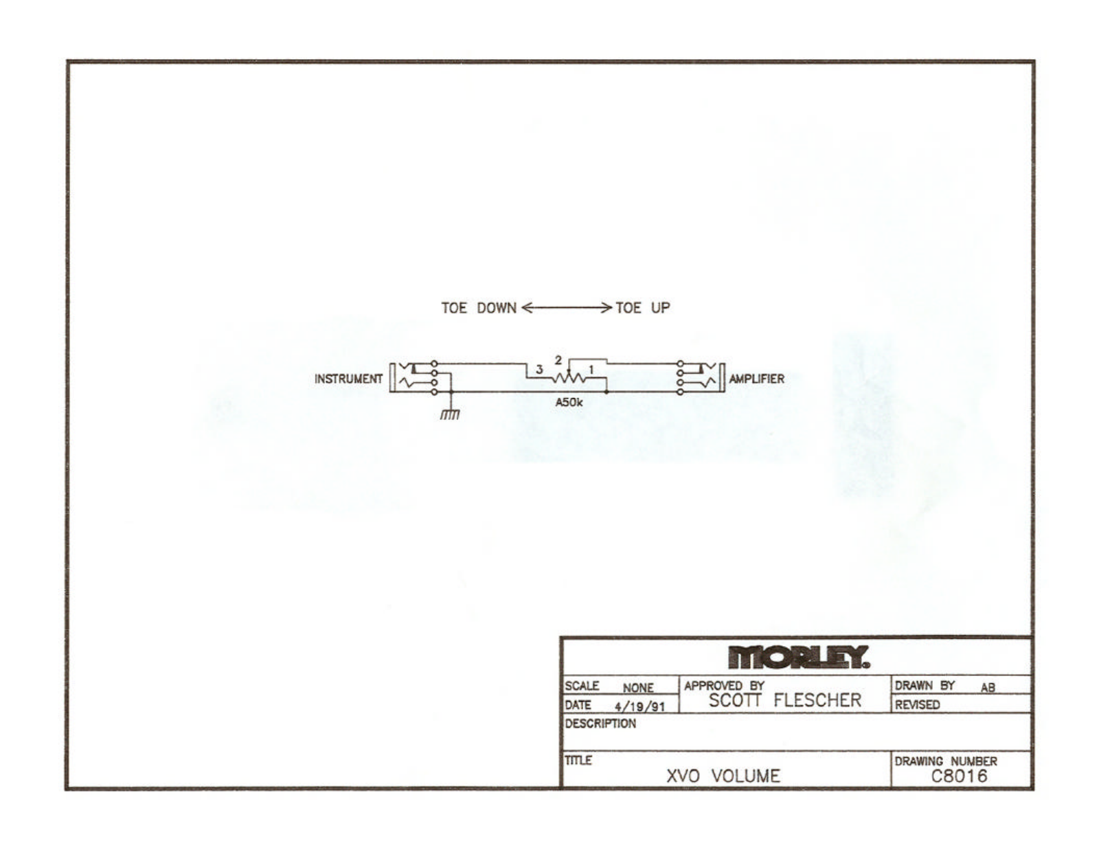 Morley pedals XVOES Schematics