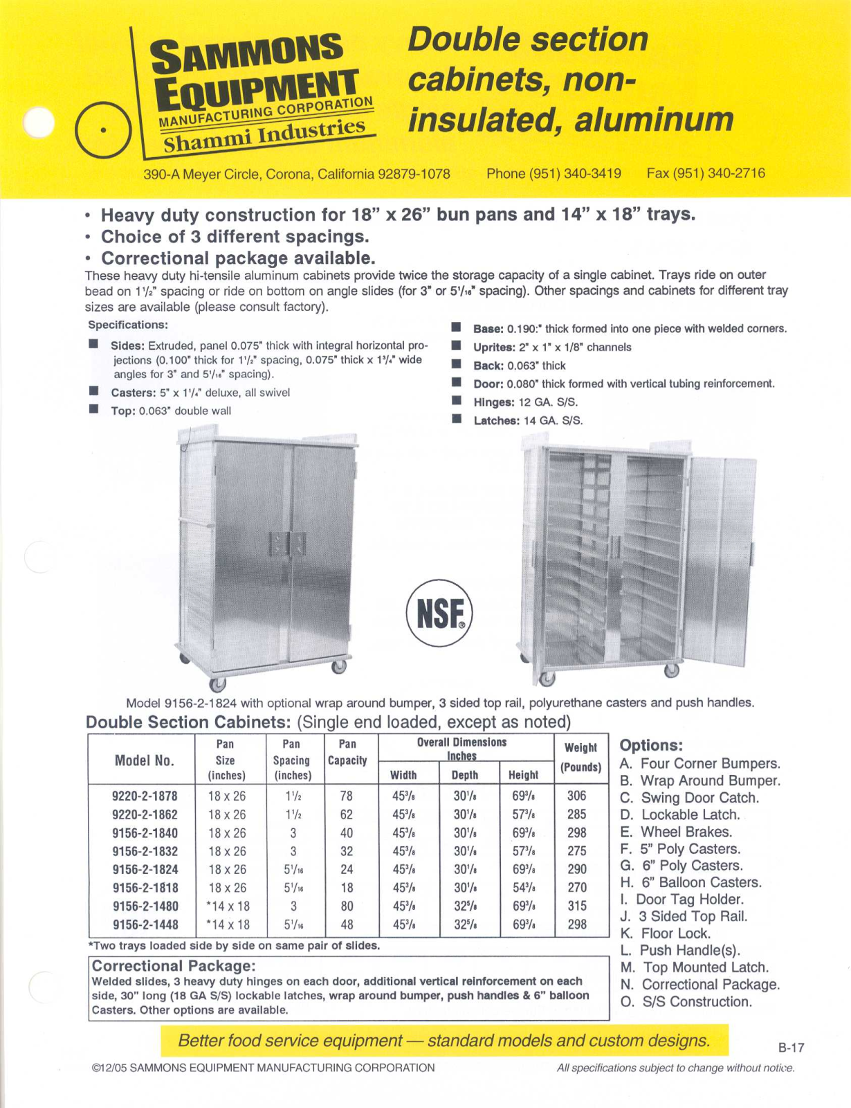 Sammons Equipment 9156-2-1480 User Manual