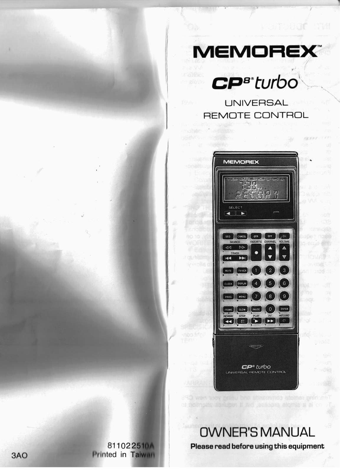 Memorex CP8 TURBO user Manual