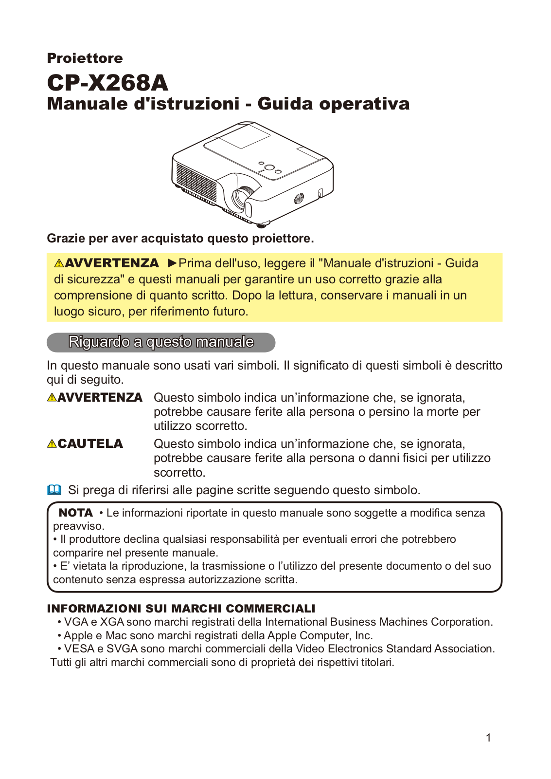 Hitachi CP-X268AWF User Manual