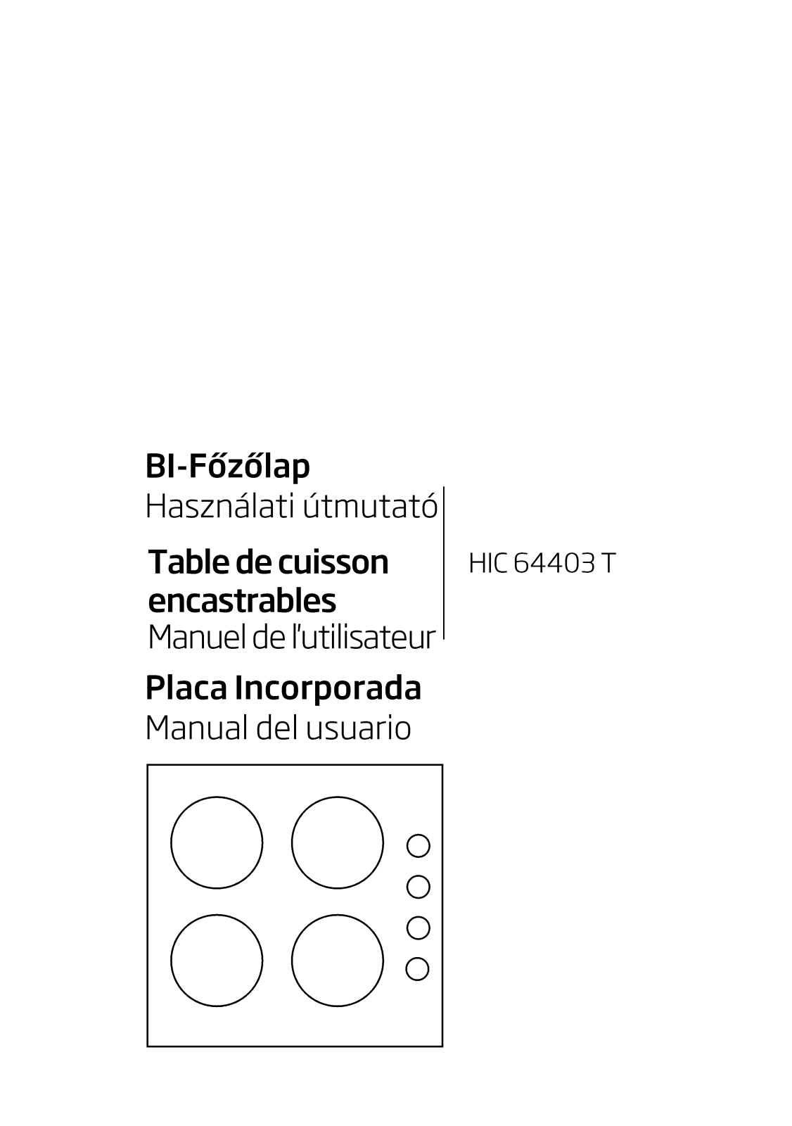 Beko HIC 64403 T User manual