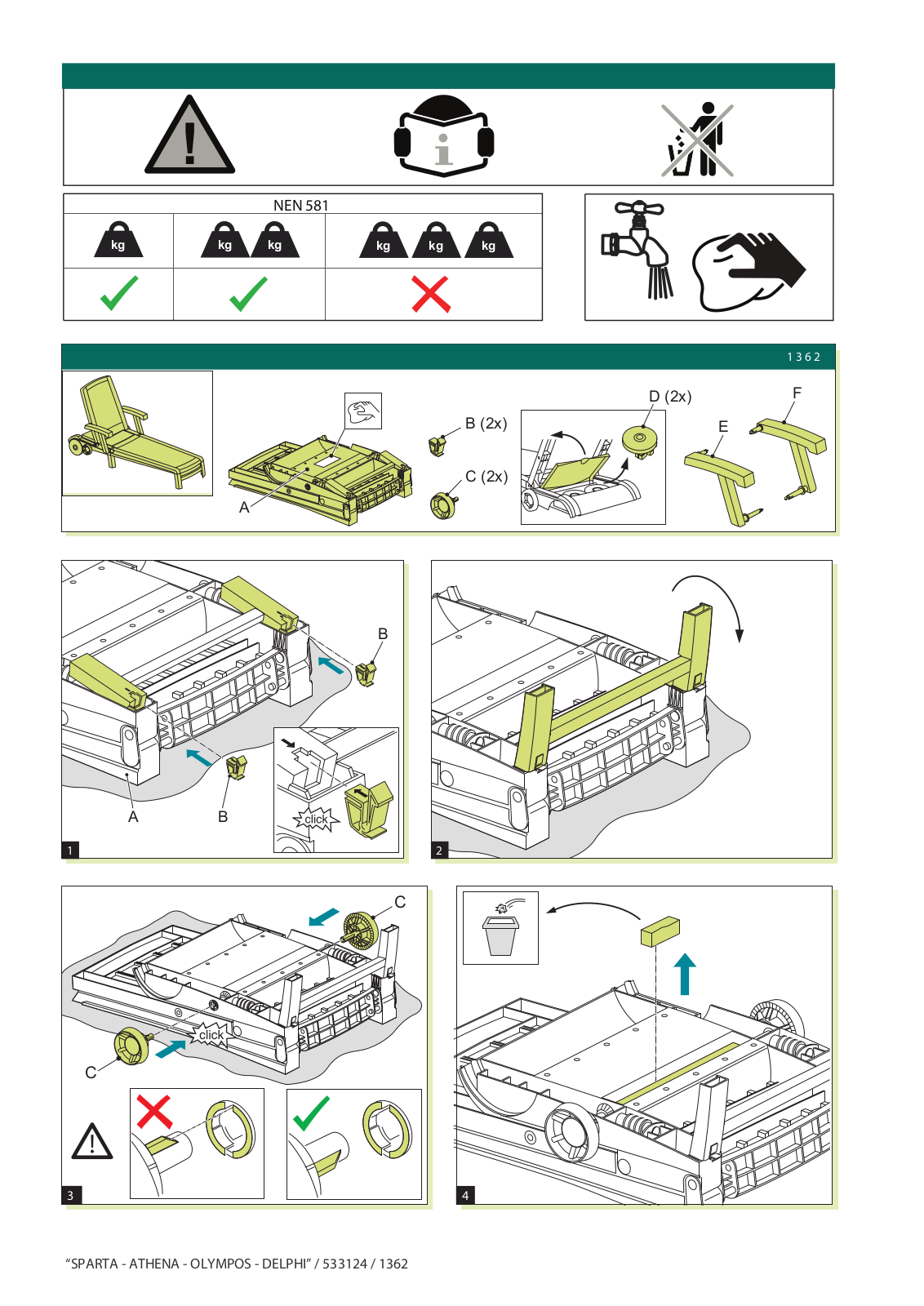 Argos 136998 ASSEMBLY INSTRUCTIONS