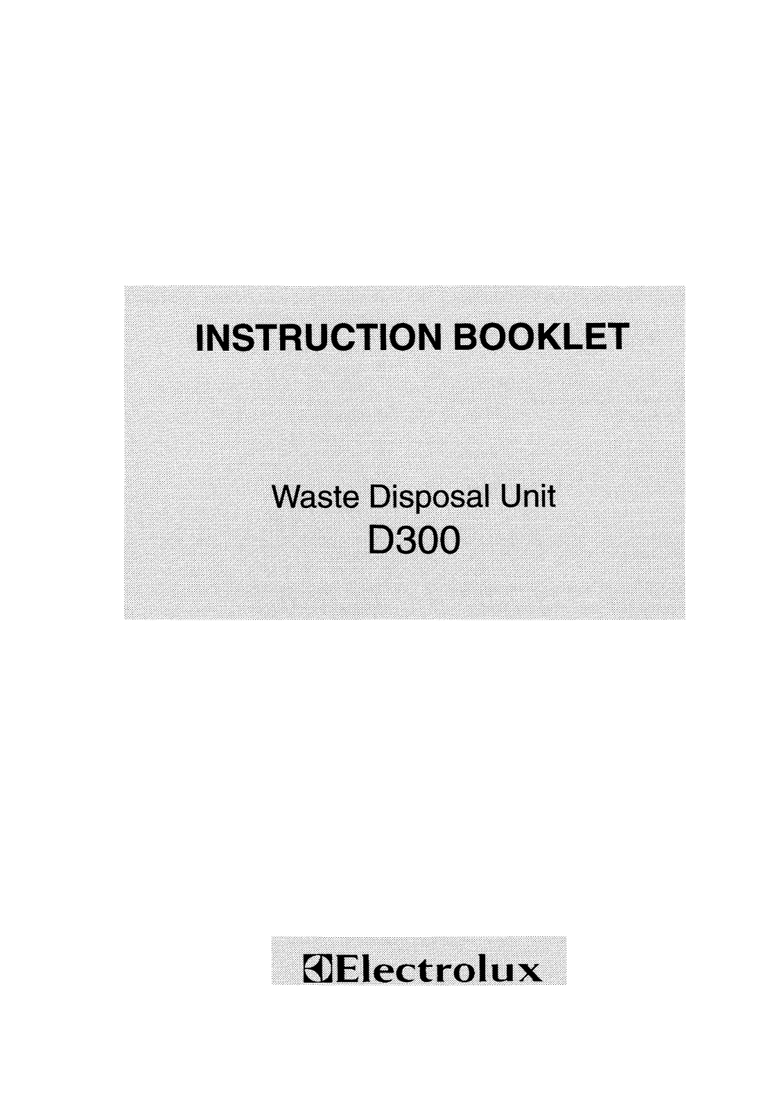 AEG D300 User Manual