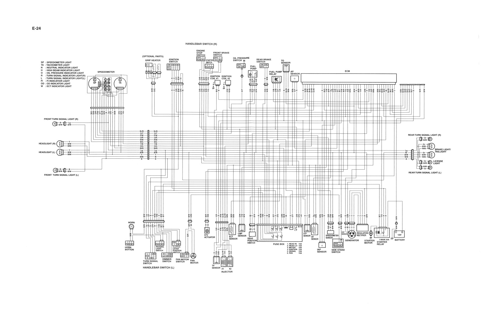 Suzuki DL1000V VSTROM Service Manual 10C Wiring