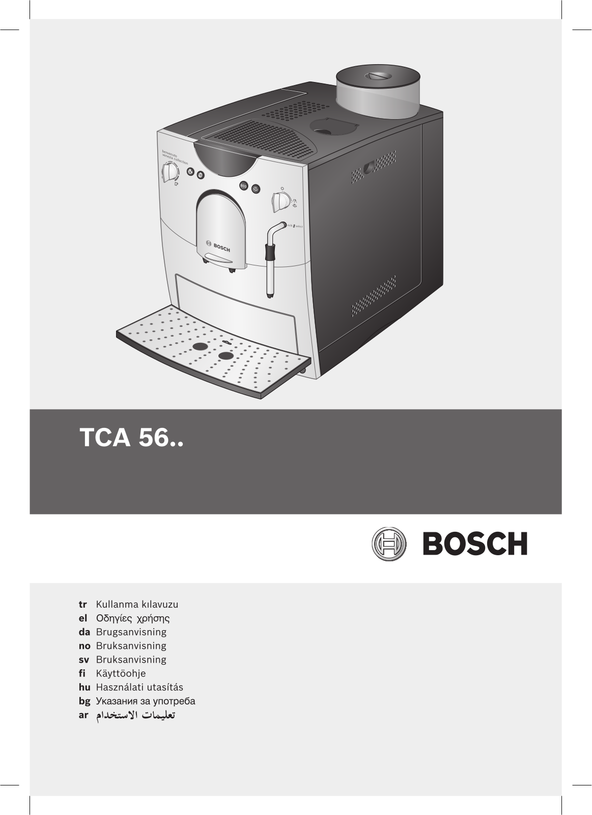 Bosch TCA5608, TCA5601 User Manual