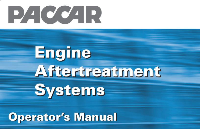 PACCAR Engine Aftertreatment Systems Operator's Manual