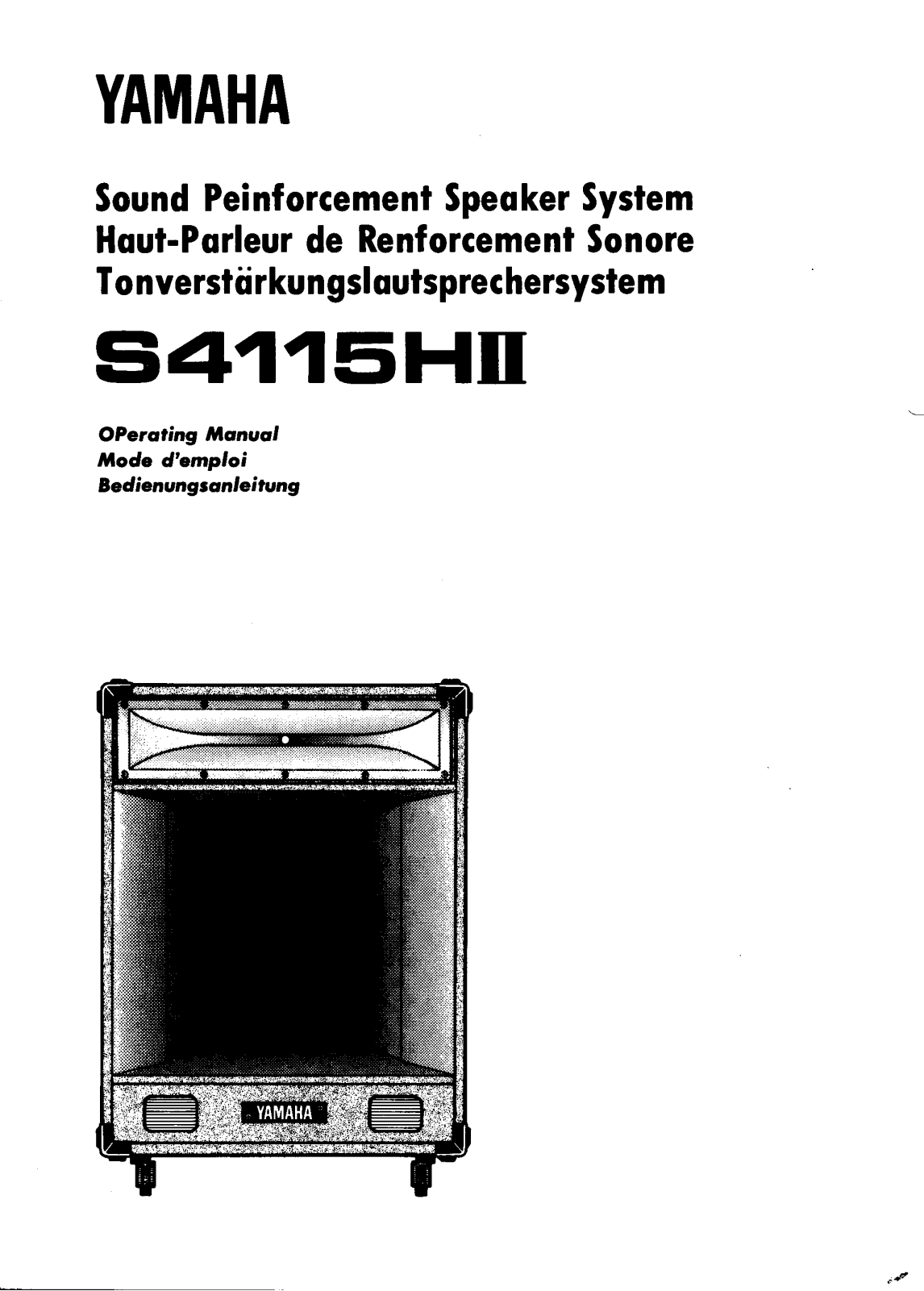 Yamaha S4115HII User Manual