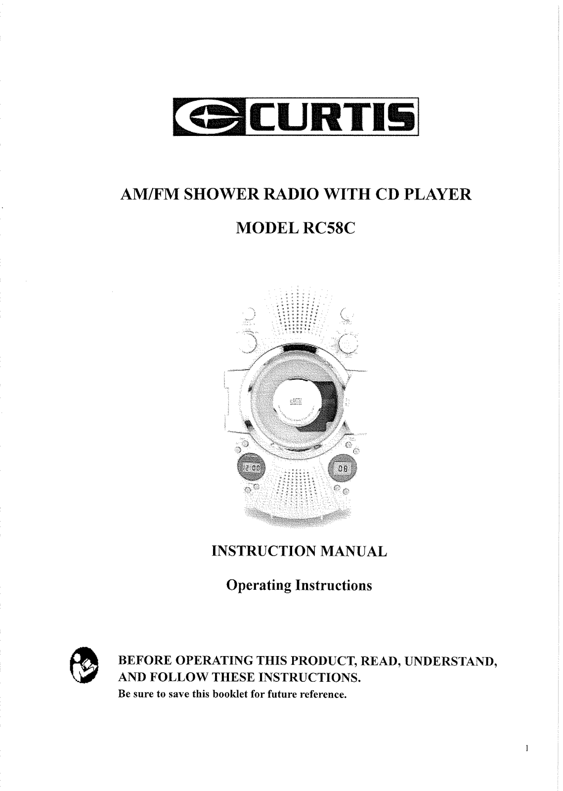 CURTIS RS58C User Manual