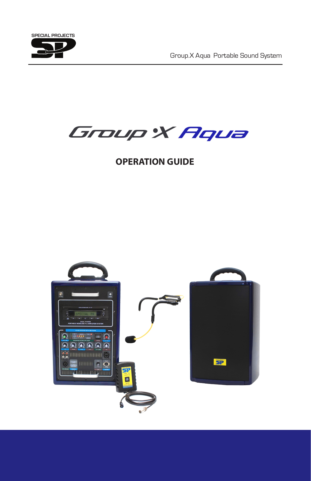 Special Projects Audio Group.X AQUA User Manual