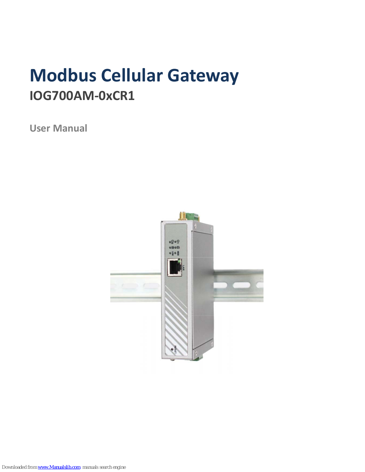 Modbus IOG700AM-0xCR1 User Manual