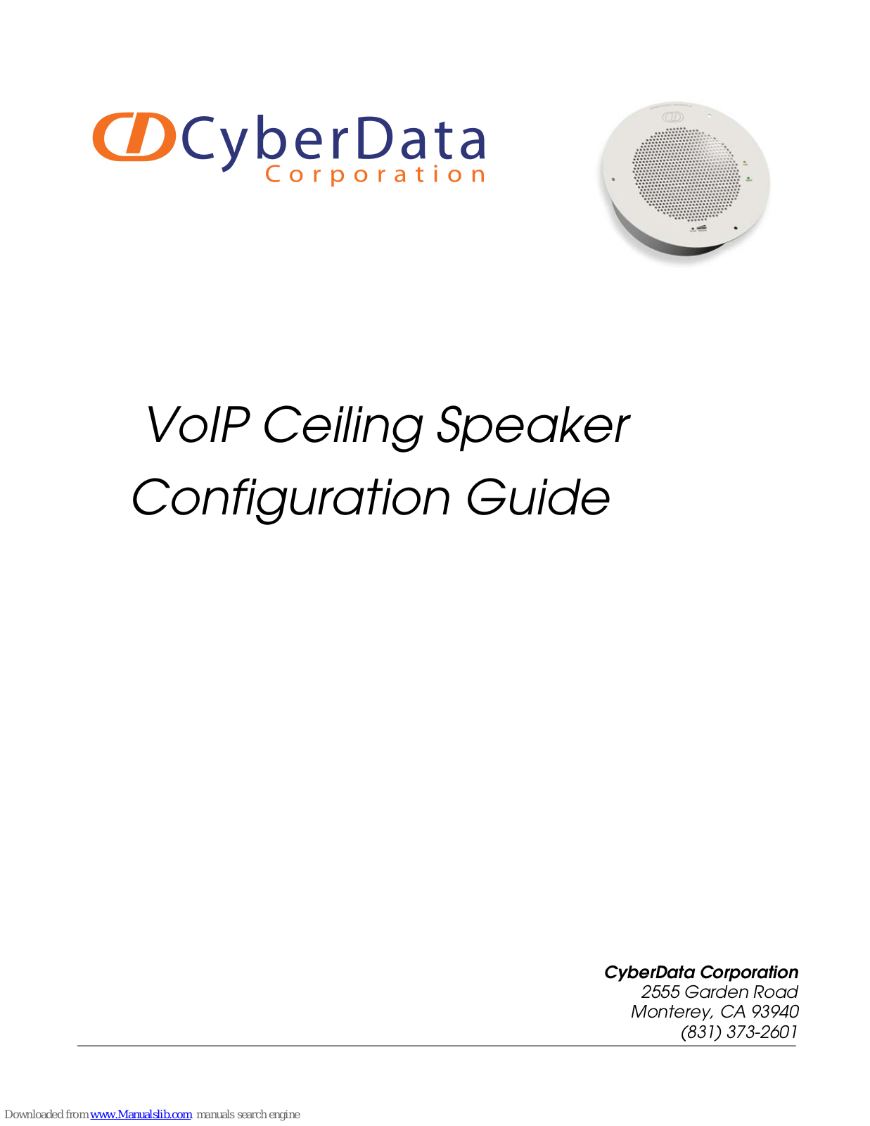 CyberData TN083 Configuration Manual - ManualMachine.com