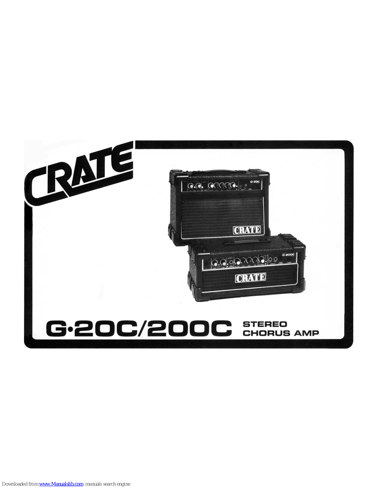 Crate G-200C, G-20C Owner's Manual