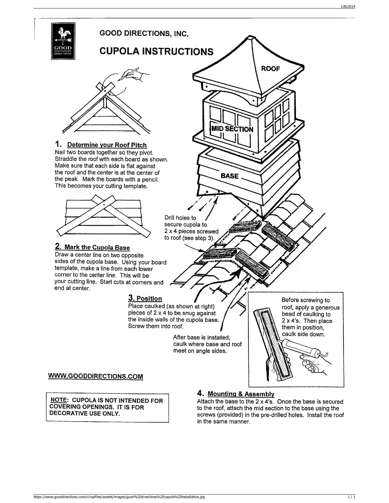 Good Directions GDD1539 Installation & Assembly - ManualMachine.com
