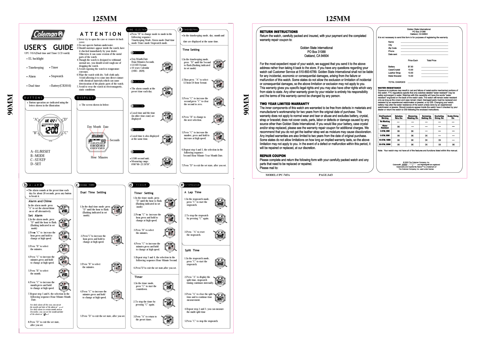 Golden State International 40-405 User Manual