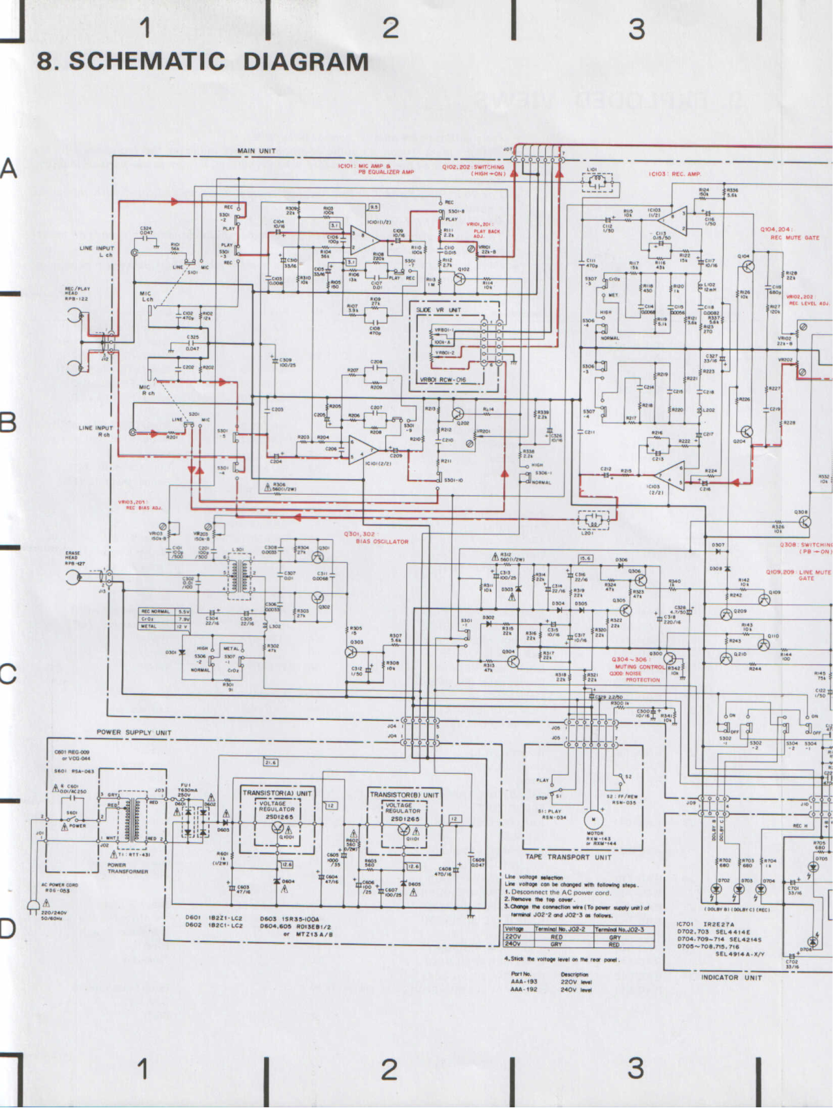 Pioneer CT-770 Schematic