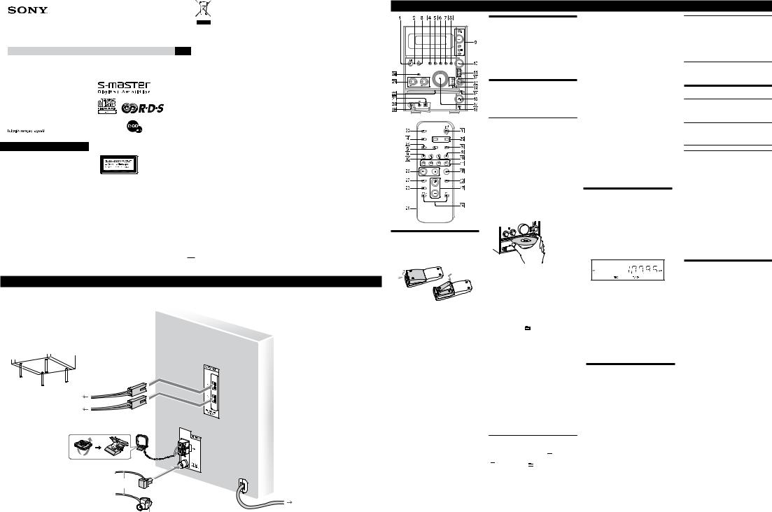 Sony CMT-CPZ2 User Manual