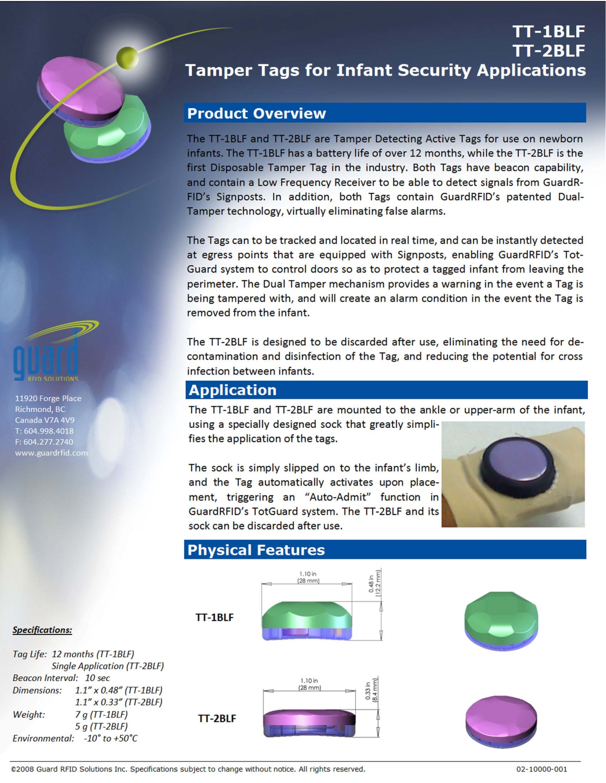 Guard RFID Solutions TT1 Users manual