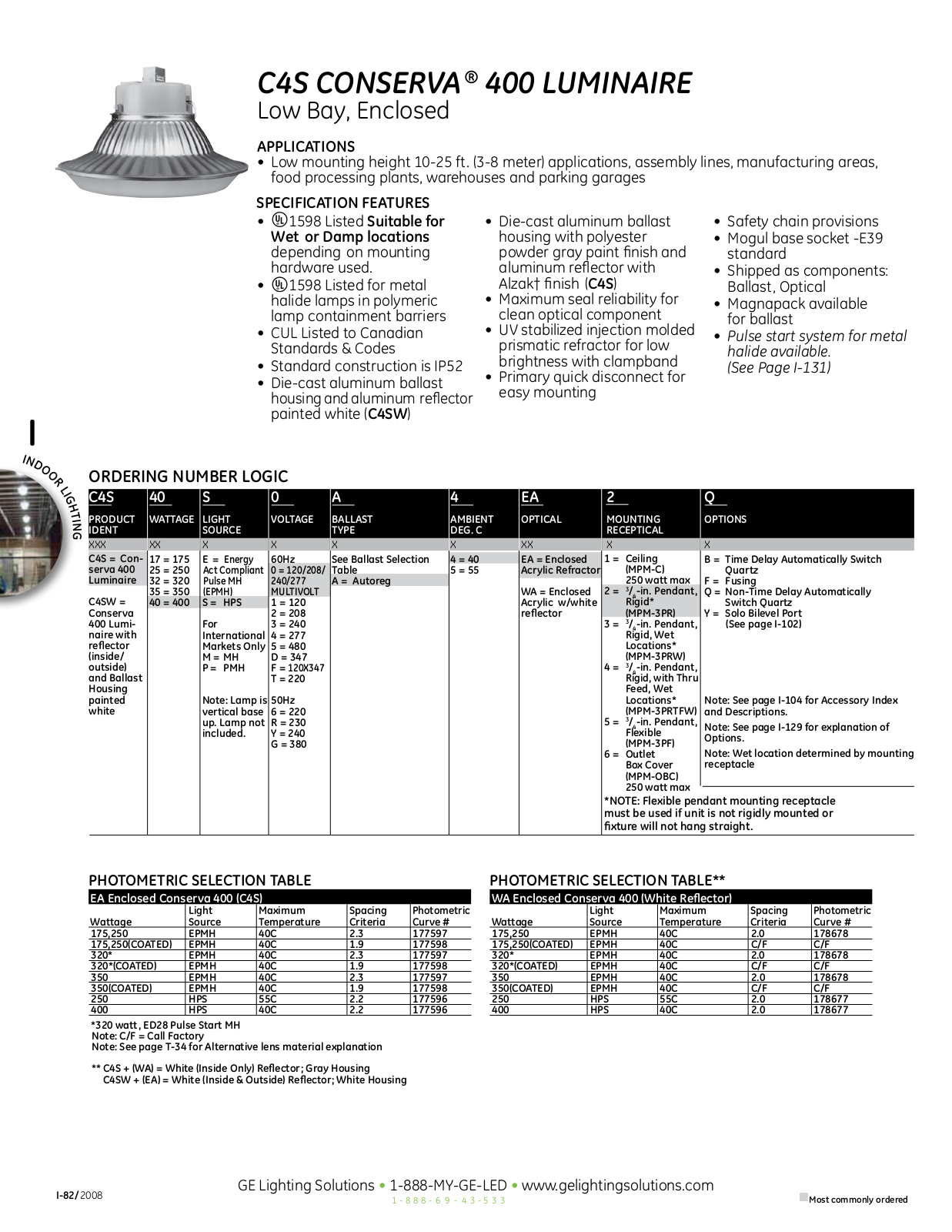 GE C4S, C4SW Data Sheet