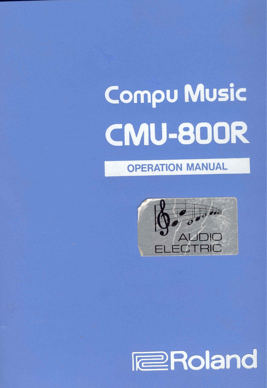 Roland Corporation CMU-800R Operation Manual