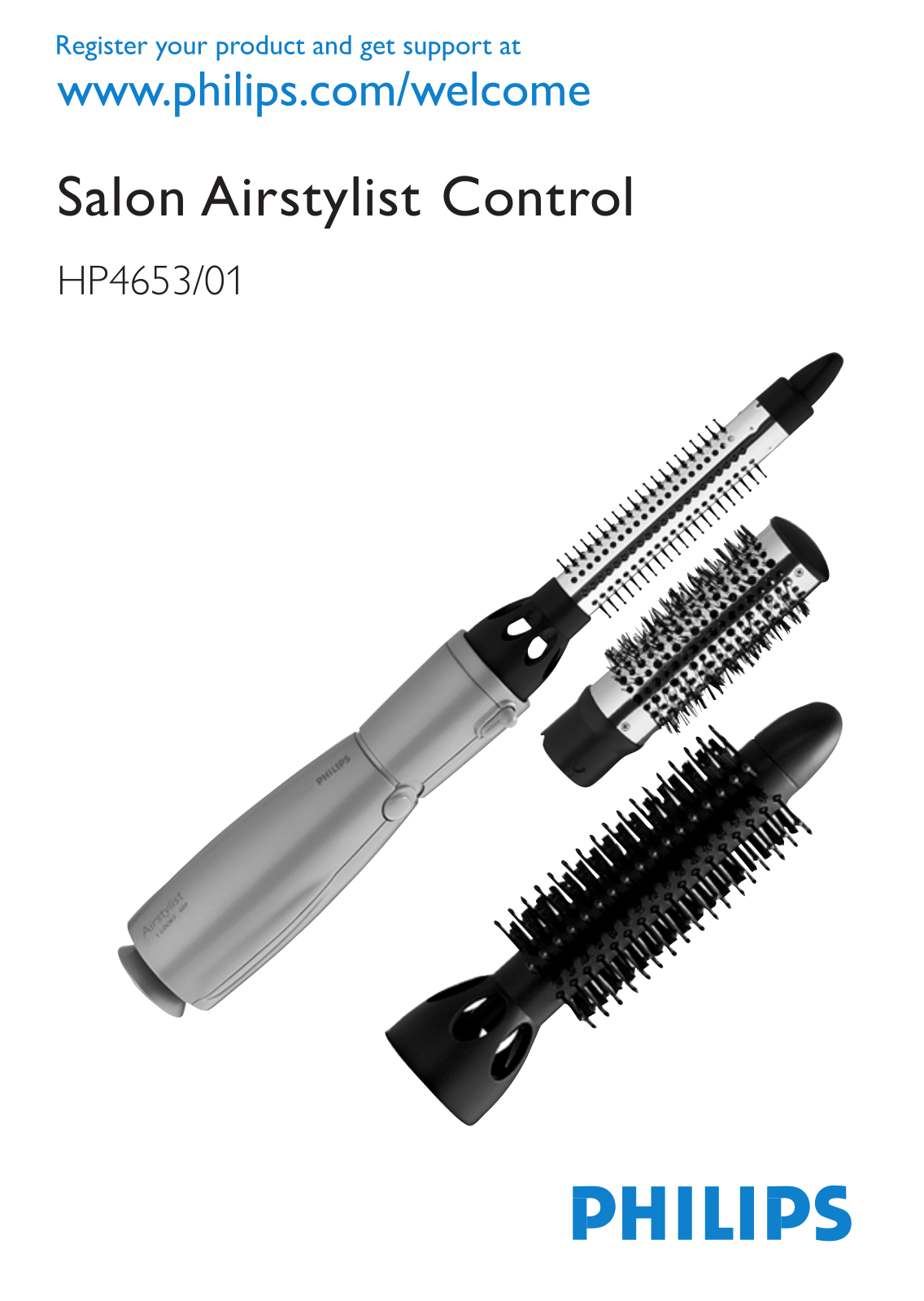 Philips Salon Airstylist Control Brosse coiffante User Manual