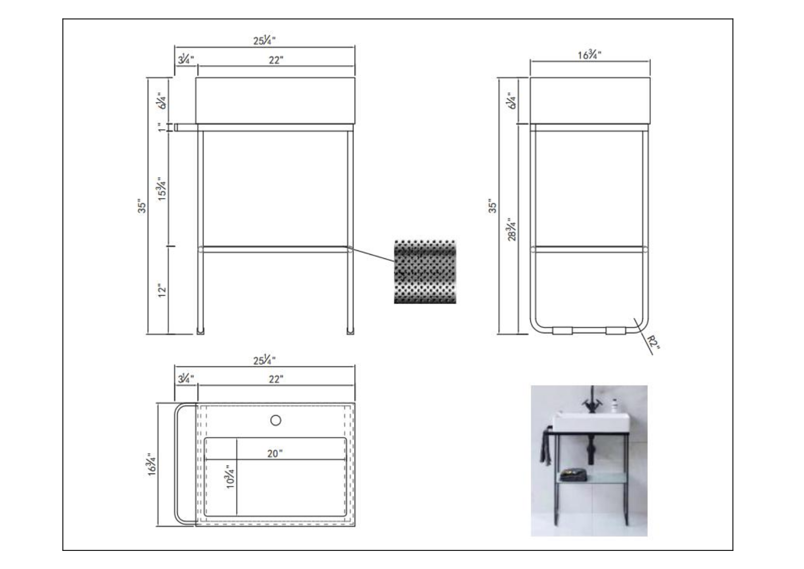 Zipcode Design W001690355 Dimensions - ManualMachine.com