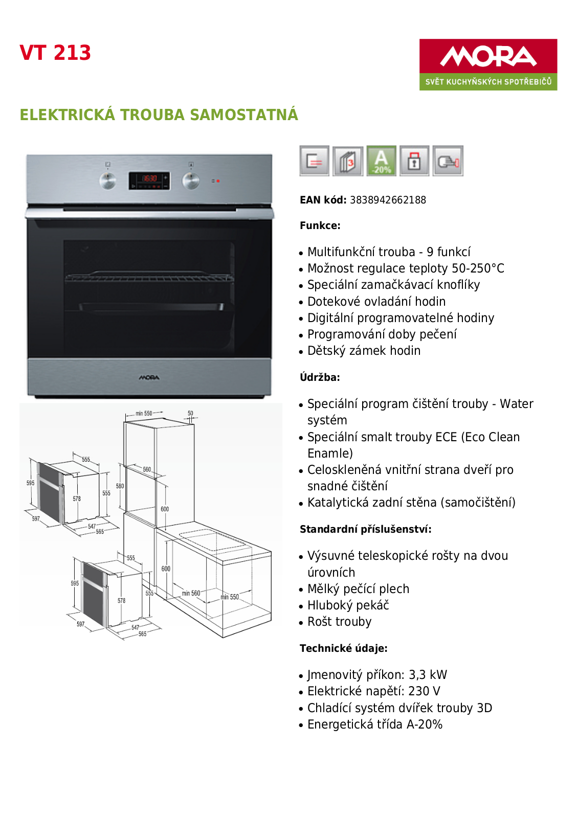 Mora VT 213 User Manual