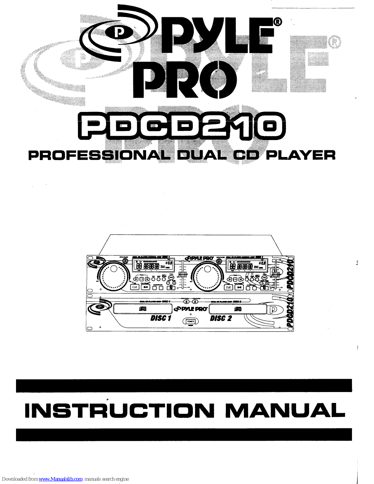 Pyle Pro PDCD210 Instruction Manual