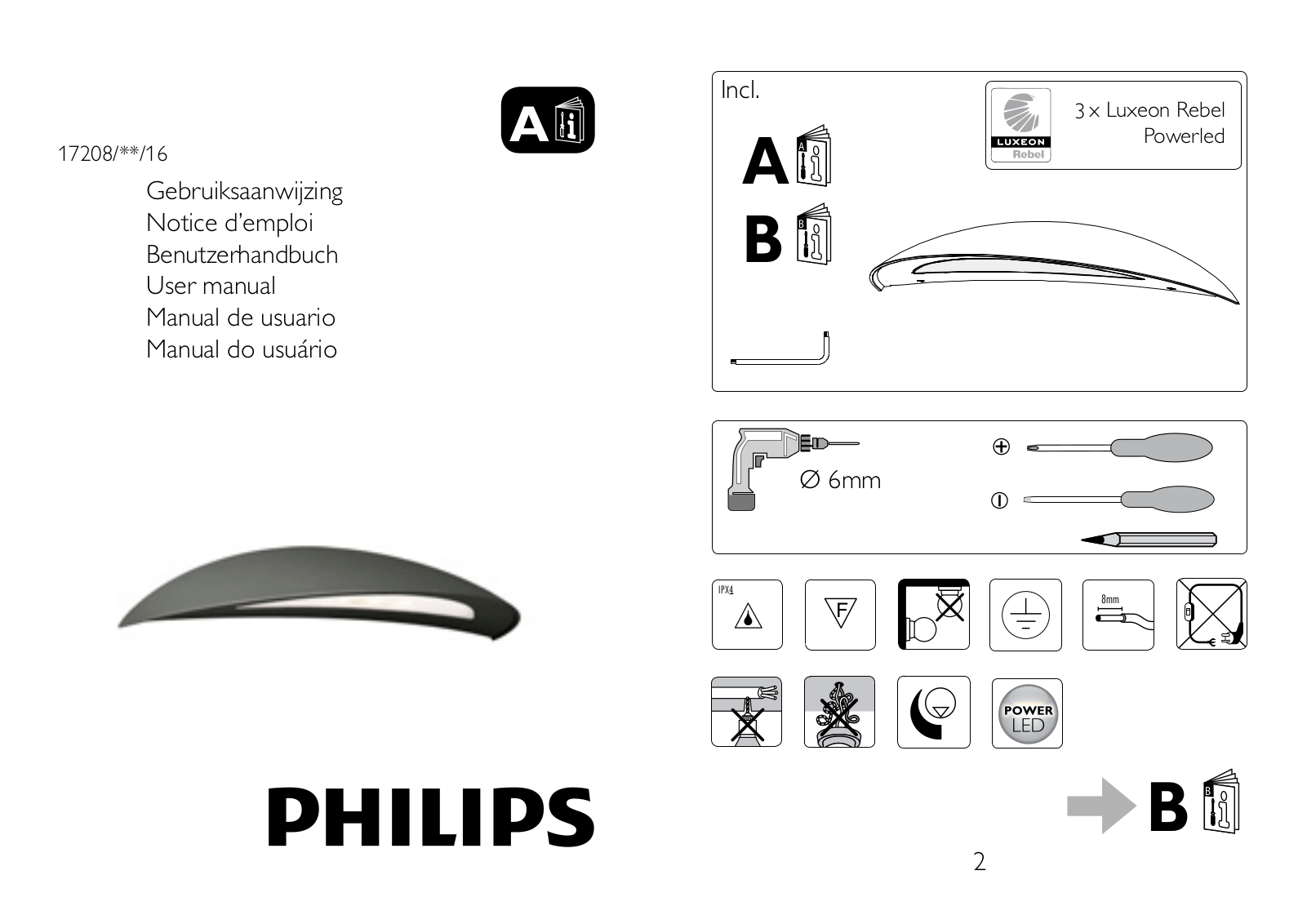 Philips 17208-93-16 User Manual