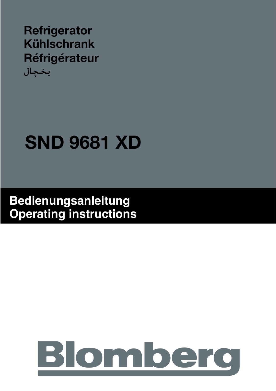 Blomberg SND 9681 XD User Manual